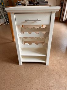 Solid wood wine rack and storage unit
