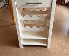 Solid wood wine rack and storage unit