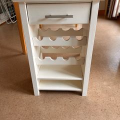 Solid wood wine rack and storage unit