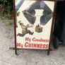 Original 1938 John Gilroy Guinness Poster in Oak Art Deco Frame Image 3