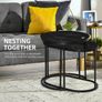 Marble-Effect Nest of Tables - Black/White Image 4