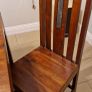 Solid Hardwood Dining Table & 6 Chairs Image 2