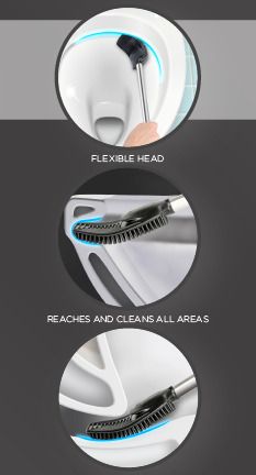 Silicone Flexible Hygienic Toilet Brush
