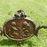 Antique Bronze Medallion Sconces, Bronze Wall Sconce Candlesticks Wall Hanging Lighting (very heavy) Image 8