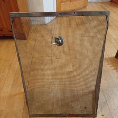 Solid Vintage Heavy-Duty Wire Mesh Spark Guard