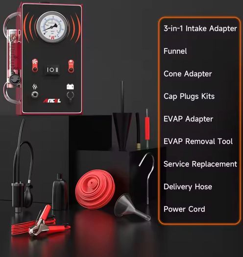 ANCEL S300 Automotive Smoke Machine EVAP Smoke Leak Detector for Car Motorcycle Vacuum Tester Oil Fuel Pipe Leakage Locator