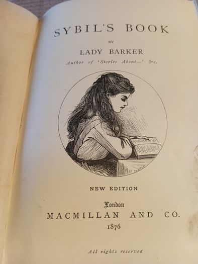 Rare Find 1876 Sybil's Book by Lady Barker. Antique. Literature.