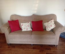 Sofas with matching cushions