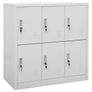 Locker Cabinet Light Grey 90x45x92.5 cm Steel Image 3