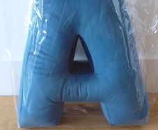 Velvet Letter cushion