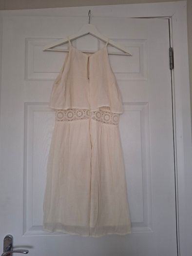 Cream summer Mini dress