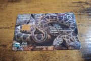 Cyprus Phonecard "Coin Snake", used, 5/2002, 3 Cypriot Pound - free standard postage