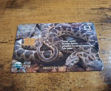 Cyprus Phonecard "Coin Snake", used, 5/2002, 3 Cypriot Pound - free standard postage