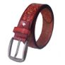 Premium Handcrafted Genuine Leather Belt Embossed Vintage Design Formal & Casual Wear Image 7