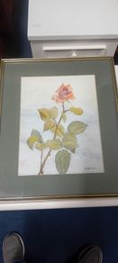 Original Una Gillespie Fliral Watercolour Painting