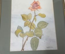 Original Una Gillespie Fliral Watercolour Painting