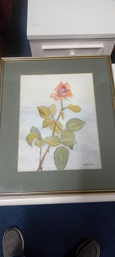 Original Una Gillespie Fliral Watercolour Painting