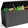 270L Outdoor Garden Storage Box Garden Furniture - Graphite Grey (FREE POSTAGE) Image 2