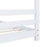 Kids Bed Frame White Solid Pine Wood 90x200 cm Image 2