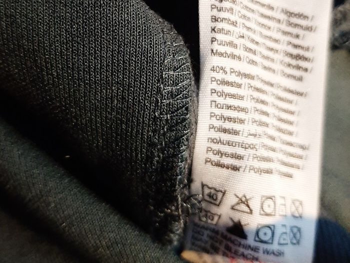 New dark grey hoodie tag attached