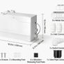Utility Sink Pump 800W 12000L/h Flow 32.8 ft/10 m Head Macerator Pump, Waste Water Disposal Macerating Machine with 3 Inlets, for Basement, Kitchen, Sink, Shower, Bathtub, Laundry Gray Water Image 7