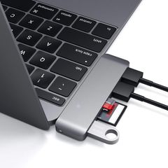 Type-C USB 3.0 3-in-1 Combo Hub and Card Reader