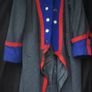 British Military Coat Costume Grey Wool,Red Piping Image 6