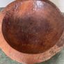 Large Antique Wood Turned Bowl Image 6