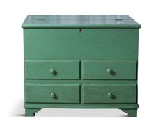 A Green Painted Pinewood Marriage Ches