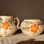 Collection of vintage milk pitchers and matching sugar bowls Image 3
