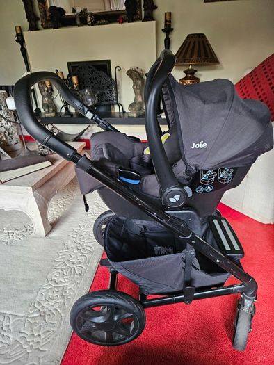 Joie travel system with pram, car seat and pushchair
