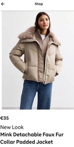 New Look Faux Fur Jacket Price Includes Postage