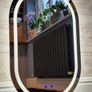 LED Bathroom Mirror Oval Egg Shape Image 2