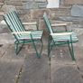 Camping chairs pair strip vintage campervan Image 4
