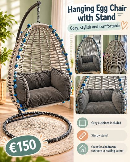 Hanging Egg Chair with Stand