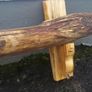 Rustic Driftwood Floating Stove Mantel / Shelf Image 5