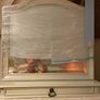 White Vanity Mirror with Drawer Bass Image 2