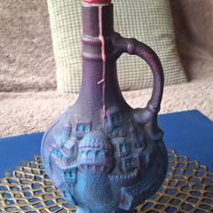 Hand Painted Jug Candle Holder
