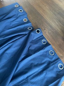 Blue curtains