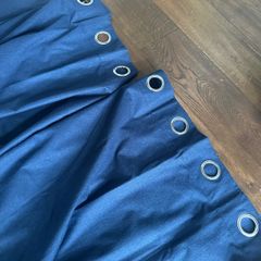 Blue curtains