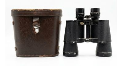 Vintage Made in Japan Field Binoculars & Leather Case