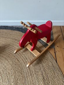 Rocking chair wooden toy