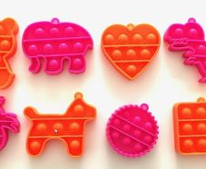 Mini Pop Push It Fidget Game 8 Styles & 2 Colours