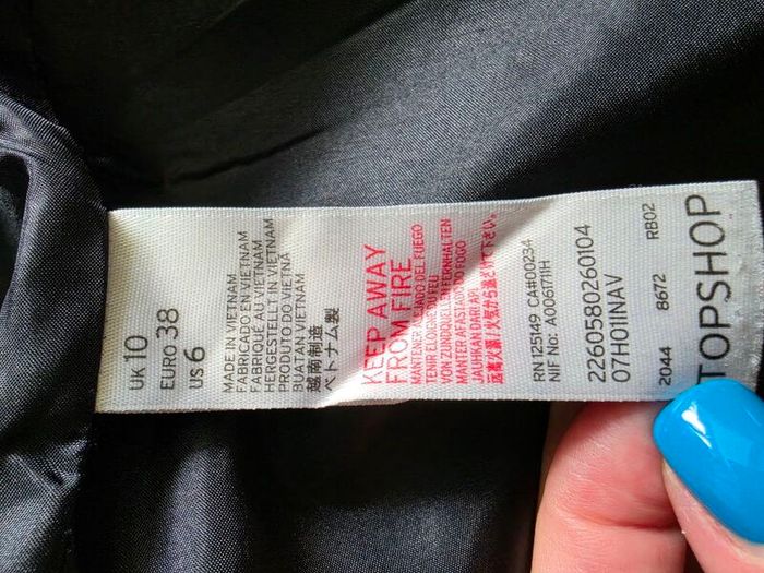 Topshop wool coat