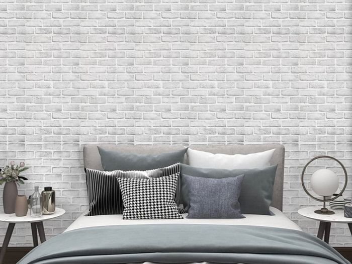 Brick Effect Self Adhesive Wallpaper, Sticky Back Plastic Roll Vinyl, Peel and Stick Wallpaper Suitable for Living Room, Kitchen, Bedroom, 44.5x300cm (FREE POSTAGE)