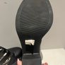 Black cut-out platform heel Image 7