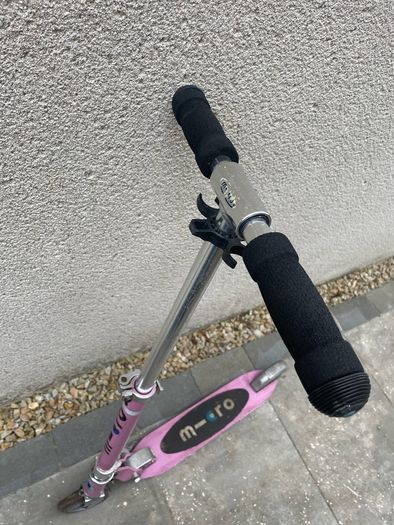 micro scooter and helmet