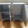 2 grey bedside lockers Image 2