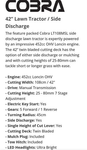 Cobra Lt108msl