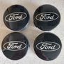 4 x Black Ford Centre Caps - FREE Post Image 2